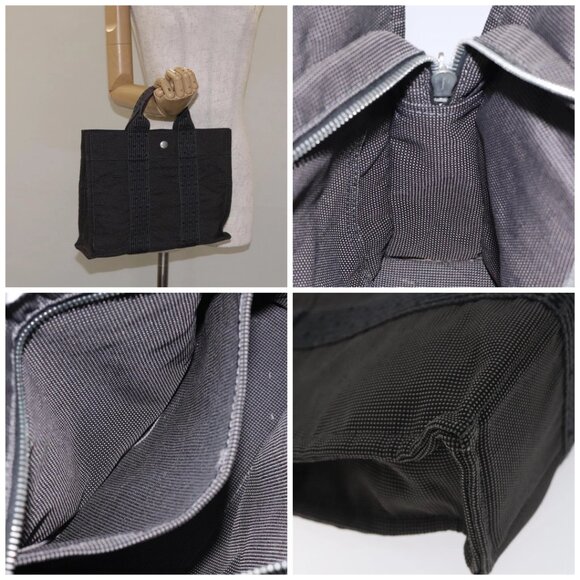 HERMES Her Line PM Backpack Canvas Gray Silver - Picture 14 of 14